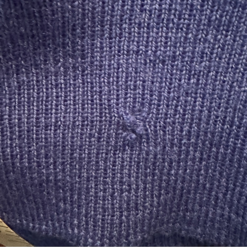 Animo Blue Merino Wool Equestrian V-Neck Sweater - Picture 7 of 7